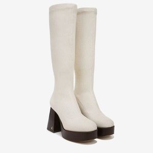 NWOT Circus by Sam Edelman Simone Boot Knee High Cream Knit size 7